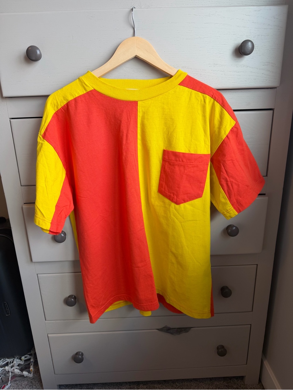 Vintage Colorblock Pocket Tee